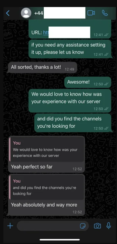 IPTV UK service logo for streaming live TV channels online