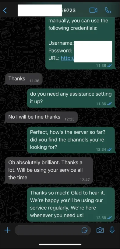 IPTV UK service logo for streaming live TV channels online