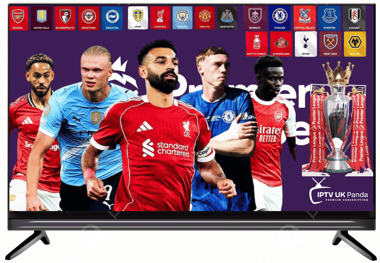 IPTV UK service logo for streaming live TV channels online